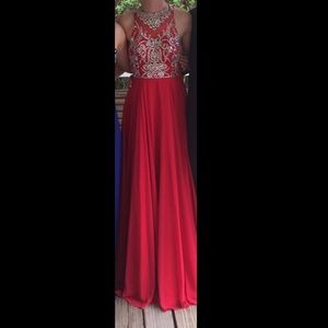 Red prom dress